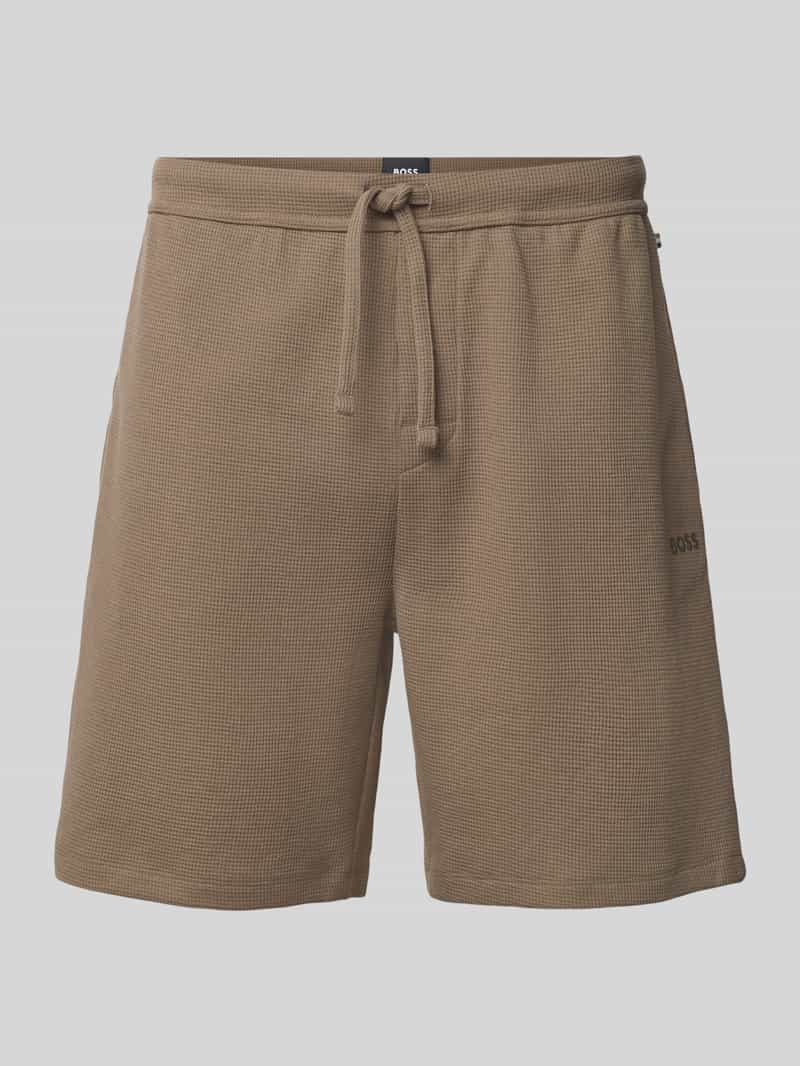 Boss Regular fit sweatshorts van katoenmix