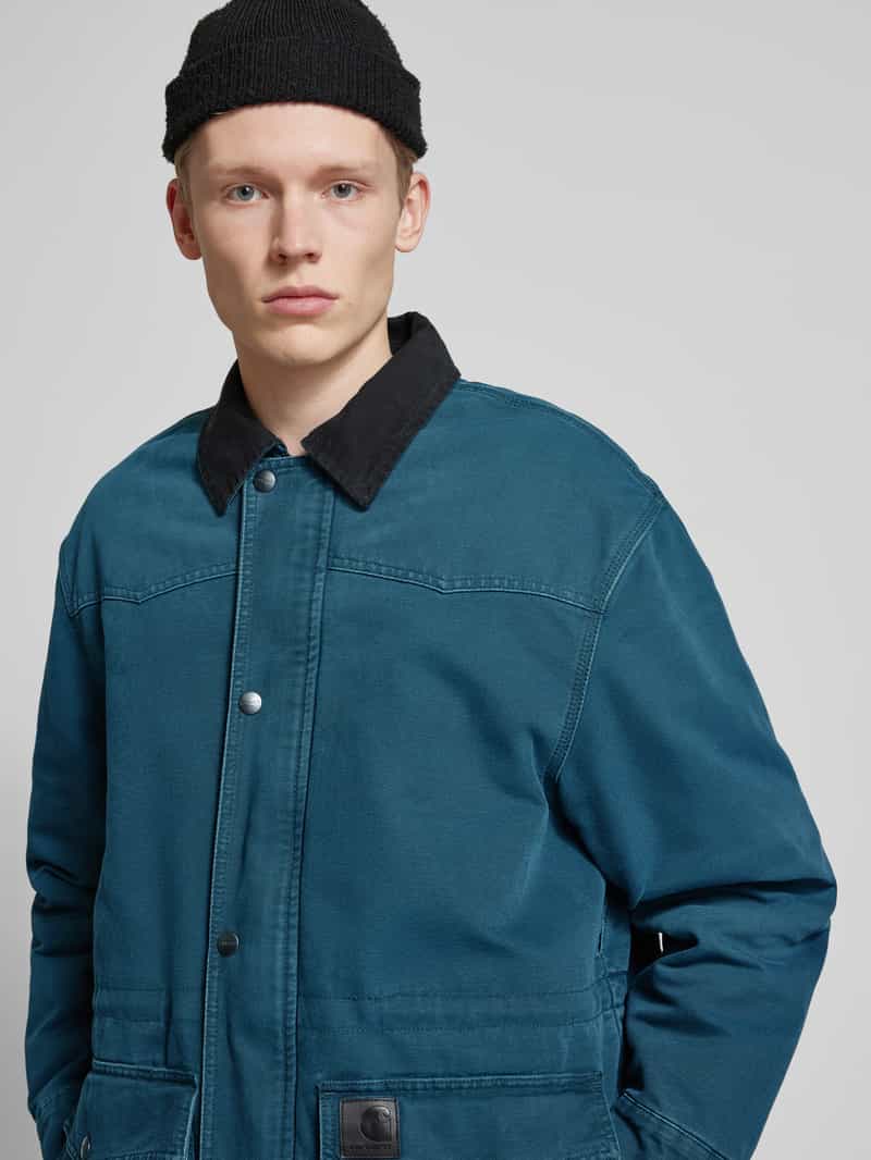 Carhartt Work In Progress Lange jas met klepzakken model 'SANTA'