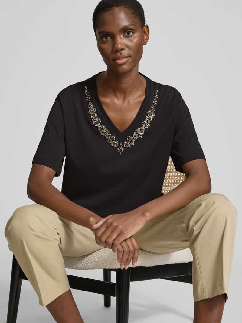 Liu Jo White T-shirt met siersteentjes
