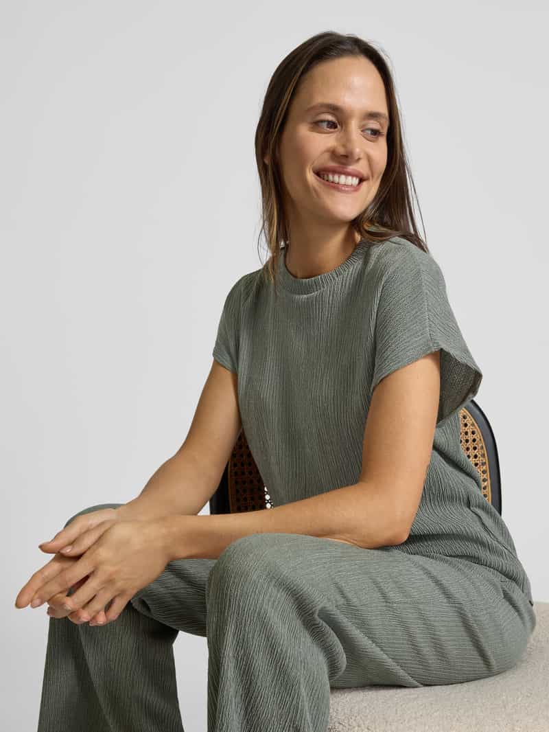 Christian Berg Woman T-shirt met structuurmotief