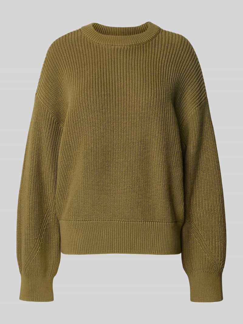 Jake*s Casual Oversized gebreide pullover met ribboorden