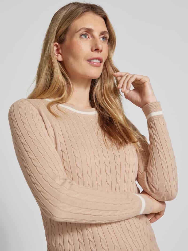 Christian Berg Woman Gebreide pullover met ribboorden