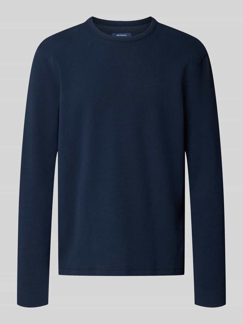 MCNEAL Longsleeve met structuurpatroon en ronde halslijn