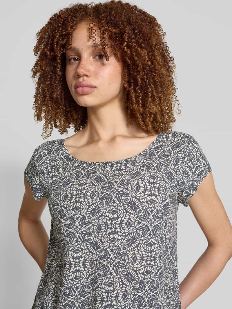 Only Regular fit T-shirt met druppelvormig rugdecolleté model 'NOVA'