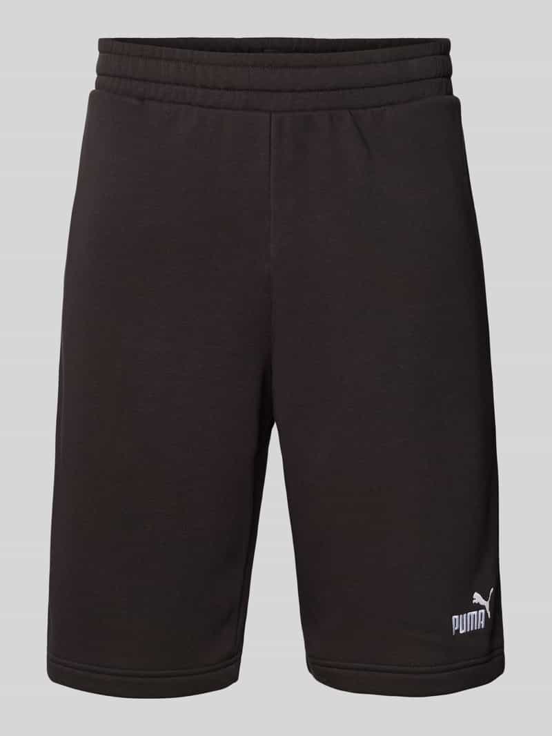 PUMA PERFORMANCE Regular fit sweatshorts met labelstitching model 'ESS No. 1'