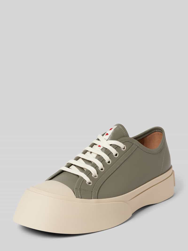 Sneaker van echt leer
