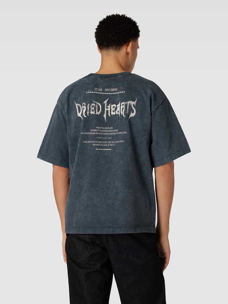 T-shirt met ronde hals en korte mouwen No Bystanders