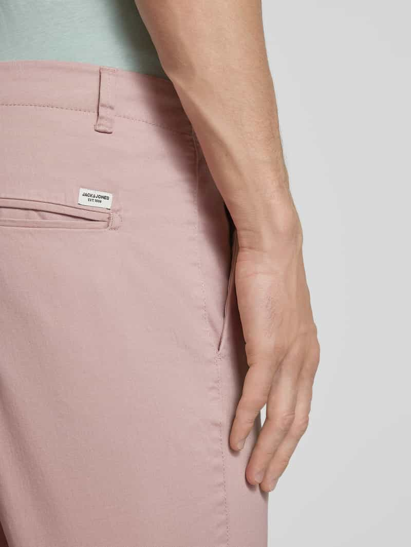 jack & jones Regular fit korte chino met riemlussen model 'DAVE'