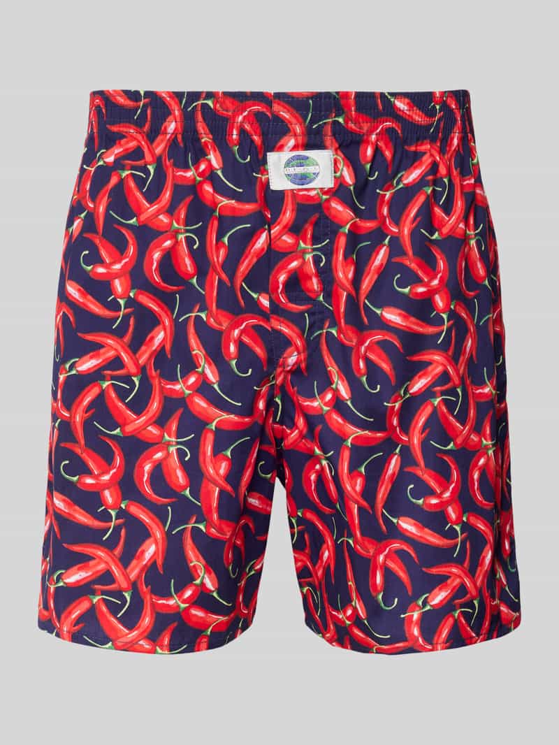 Deal Boxershort met labeldetail model 'Chili'