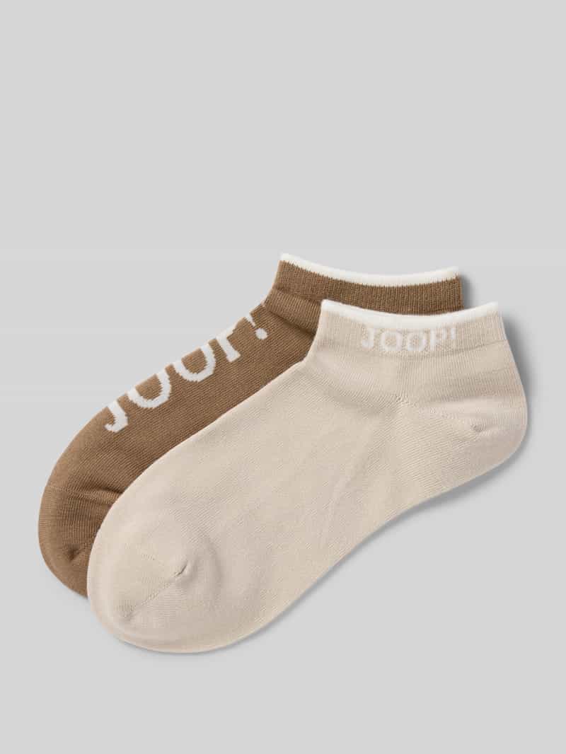 JOOP! Collection Sneakersokken in een set van 2 paar met logodetails