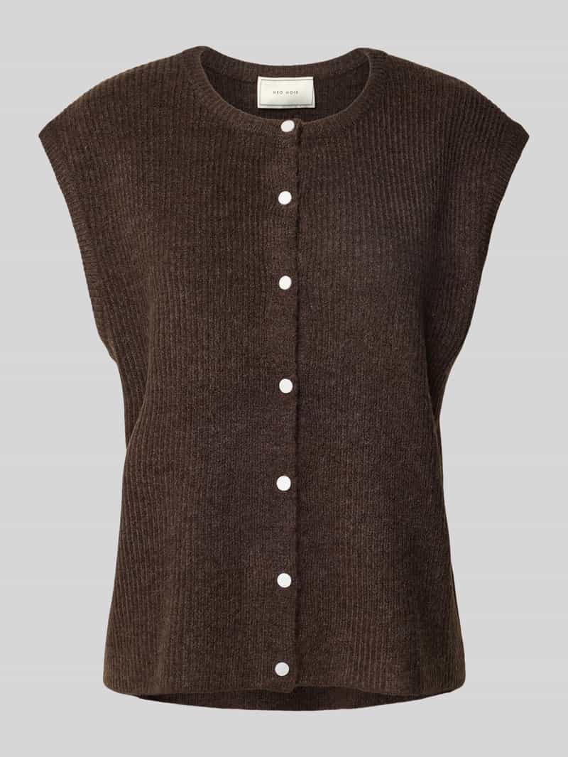 NEO NOIR Mouwloos vest met kapmouwen model 'Everest'