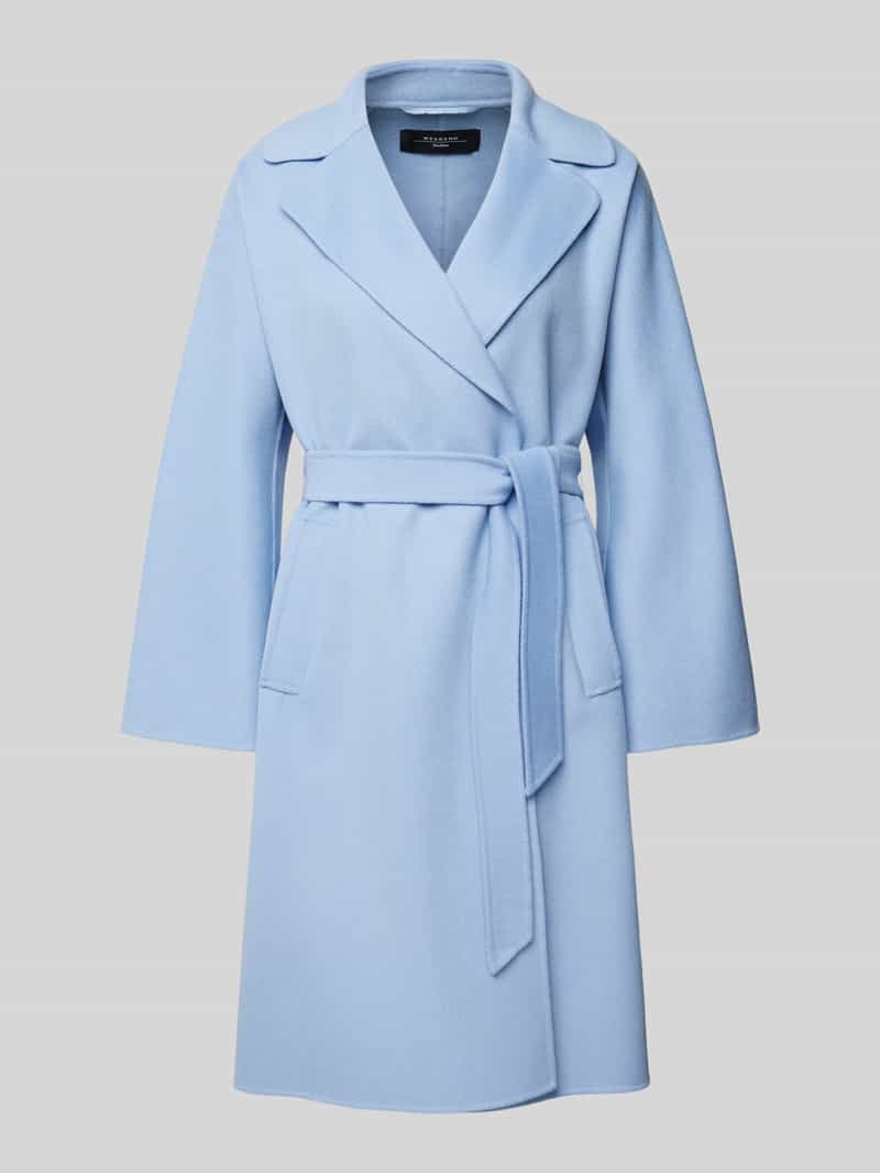 Weekend Max Mara Lange wollen jas met tailleriem model 'CIVADA'