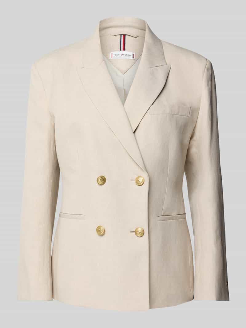 Tommy Hilfiger Regular fit blazer met dubbele knoopsluiting