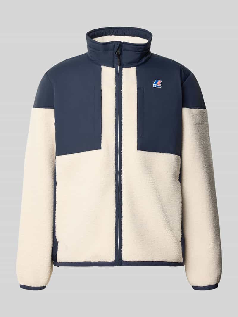 K-way Fleecesweater met opstaande kraag model 'SIXTE 4.0 ORSETTO'