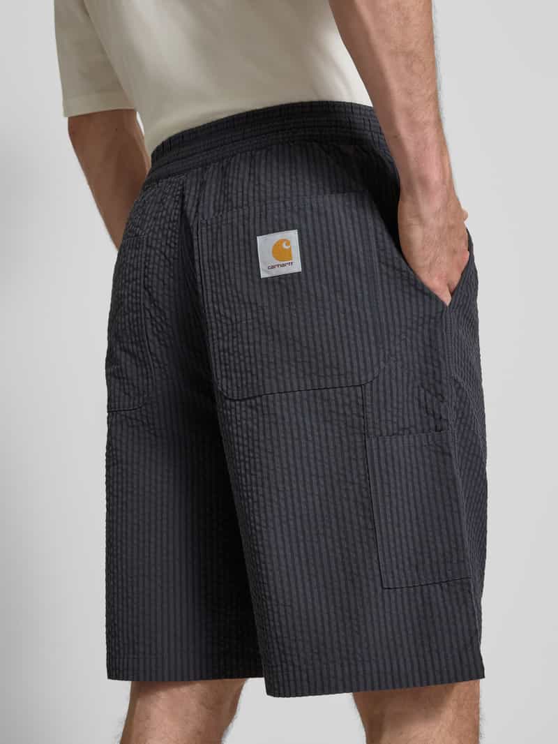 Carhartt Work In Progress Korte broek met structuurmotief model 'Toland'