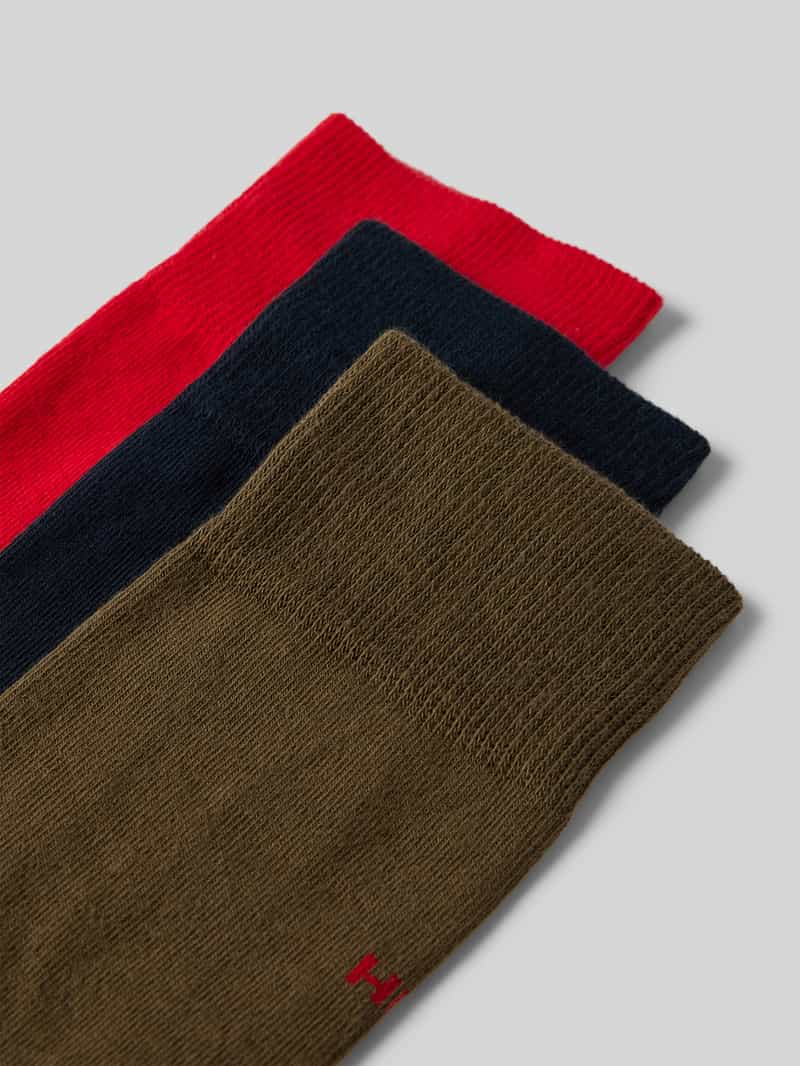 HUGO Sokken met labelstitching in een set van 3 paar
