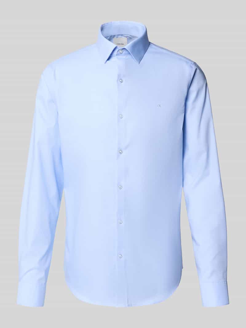 CK Calvin Klein Slim fit zakelijk overhemd met kentkraag