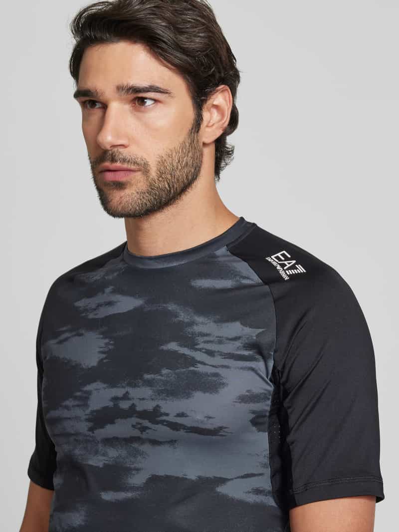 EA7 Emporio Armani T-shirt met labelprint model 'VIGOR'