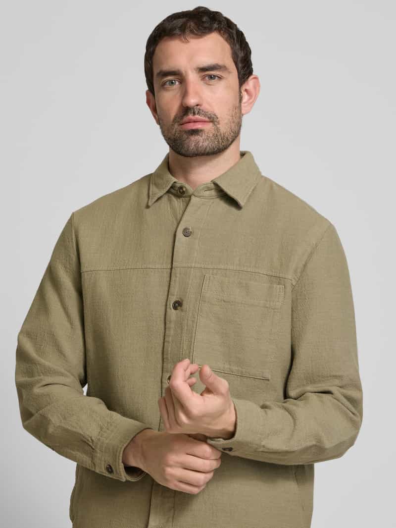 Marc O'Polo Loose fit overshirt van puur katoen