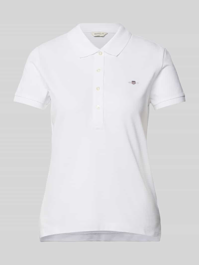 Gant Slim fit poloshirt met labelstitching