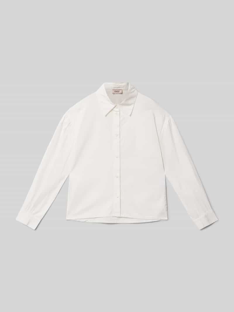 Only Regular fit overhemdblouse van puur katoen
