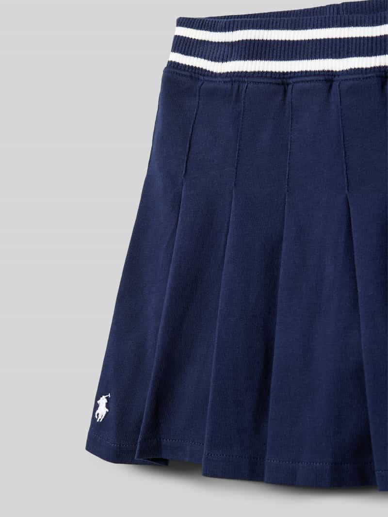 Polo Ralph Lauren Kids Regular fit plooirok in gebreide look