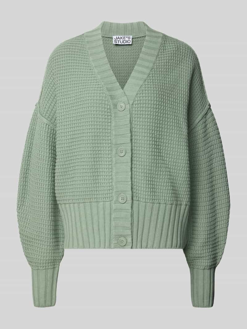 JAKE*S STUDIO WOMAN Gebreide cardigan met ribboorden