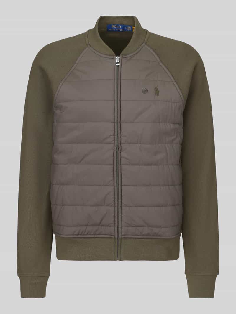 Polo Ralph Lauren Regular fit gebreid jack met gewatteerd frontpaneel