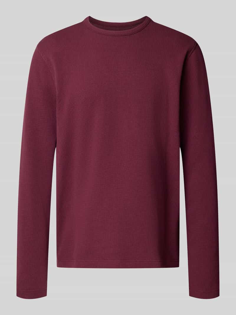 MCNEAL Longsleeve met structuurpatroon en ronde halslijn