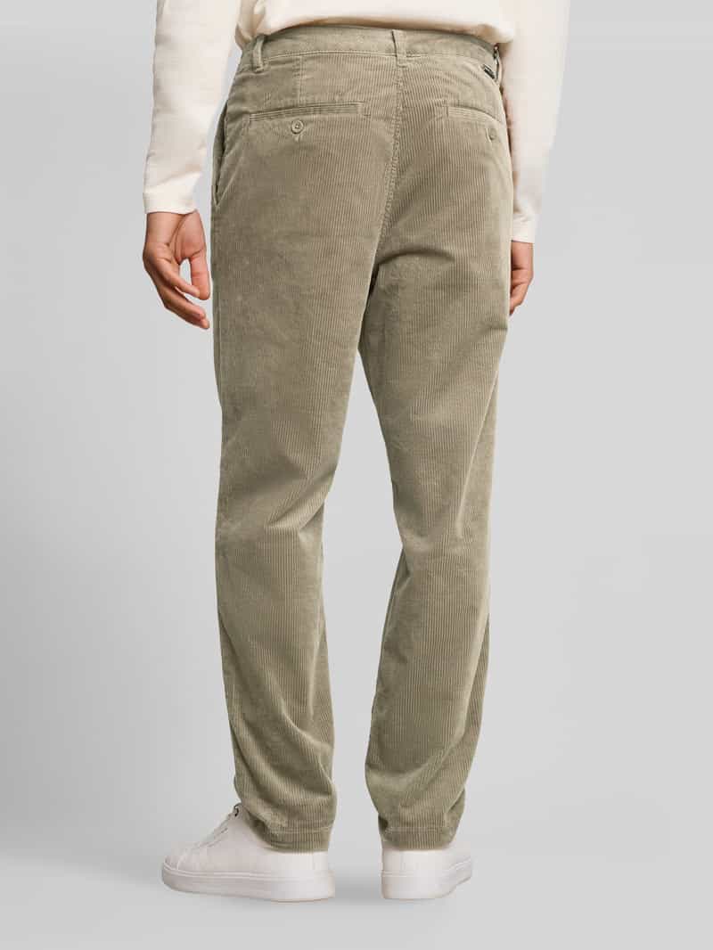 Tom Tailor Denim Regular waist corduroy broek van puur katoen