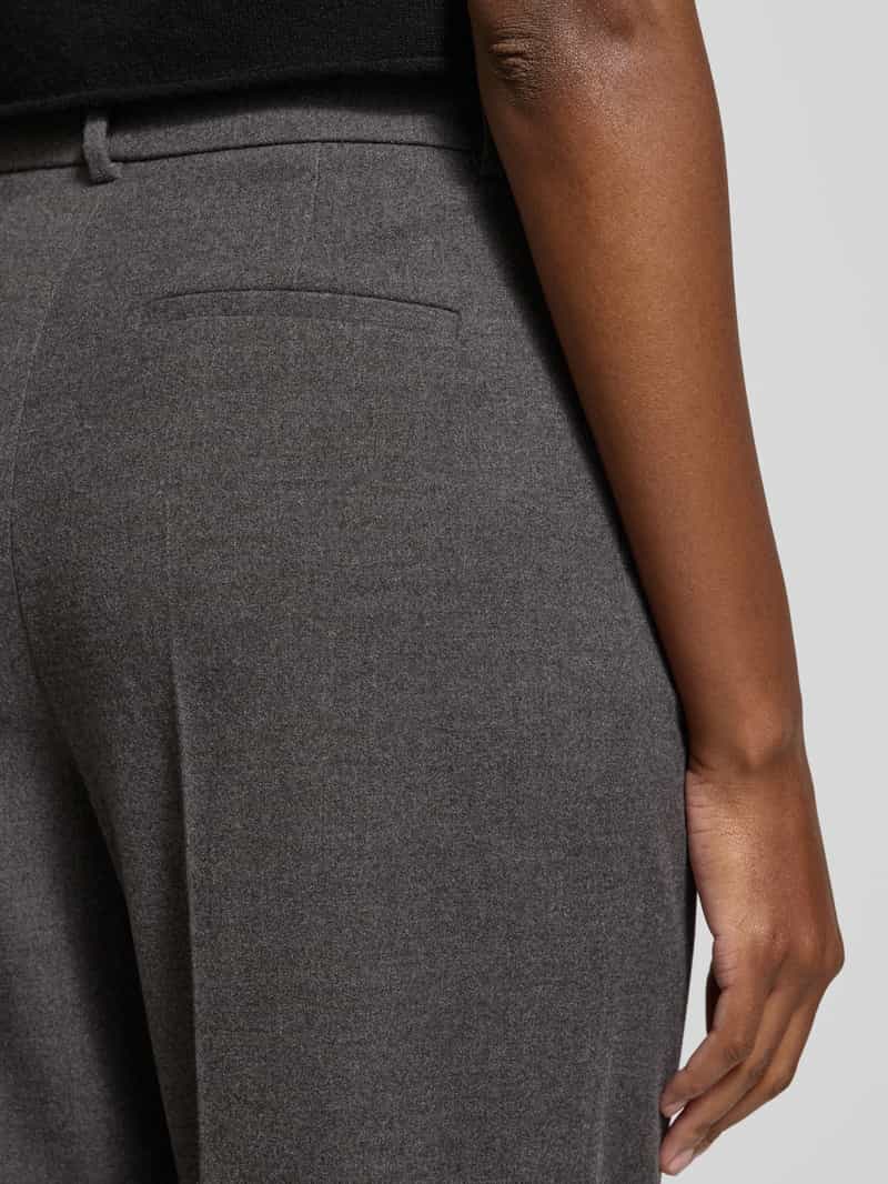 Jake*s Collection Straight fit bandplooibroek met viscose