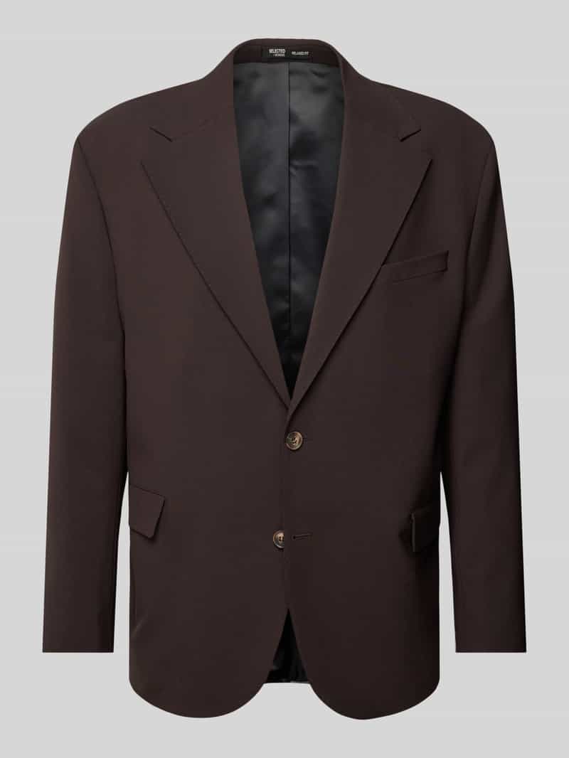 Selected Homme Regular fit 2-knoops colbert met klepzakken model 'OTTO'