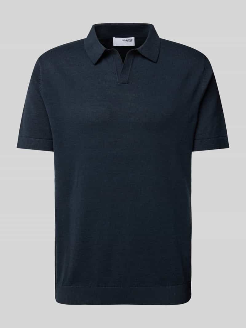 Selected Homme Poloshirt met V-hals model 'MATTIS'