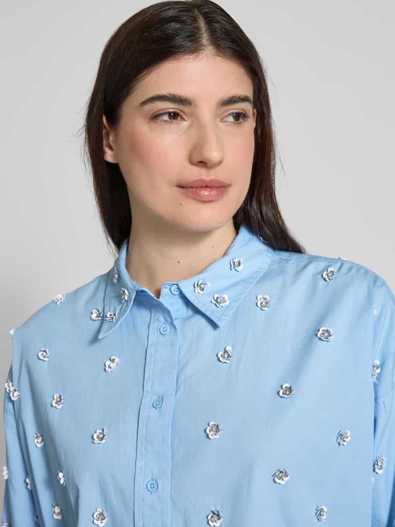 Essentiel Antwerp Regular fit blouse met pailletten model 'Harkansas'