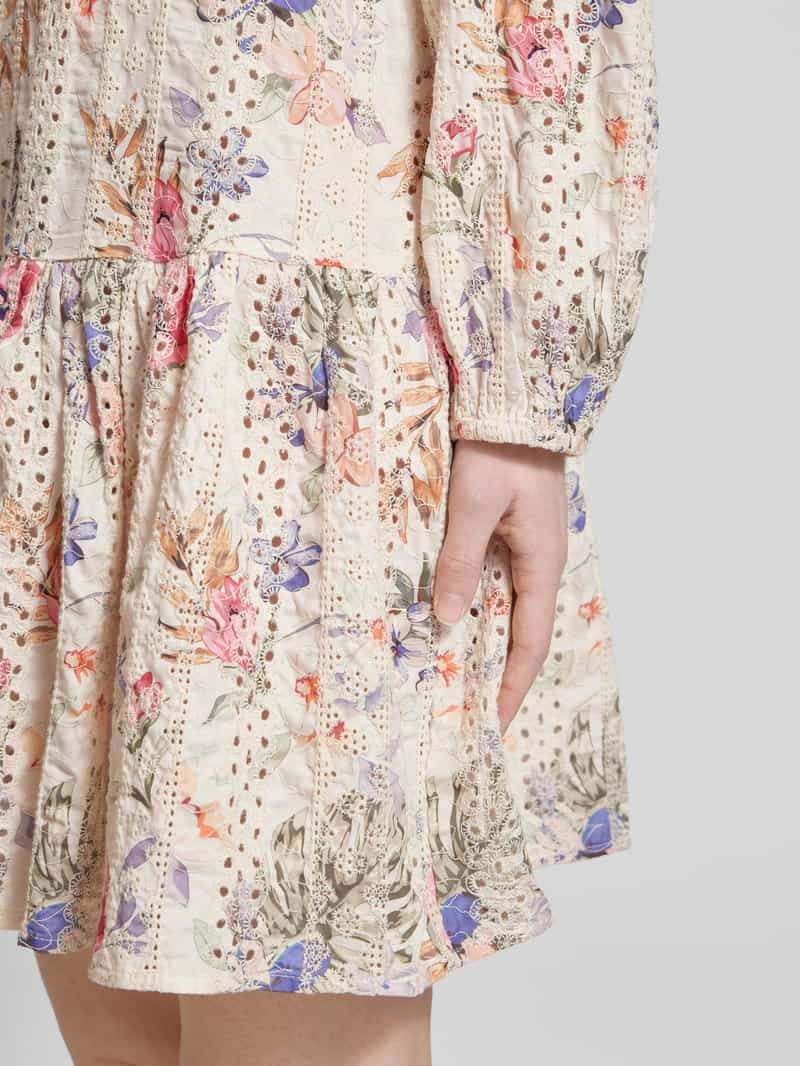A-view Mini-jurk met broderie anglaise model 'Grete'