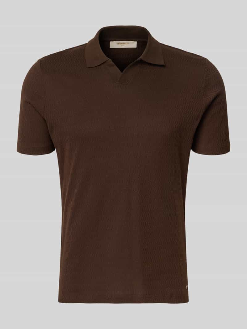 modern fit poloshirt met polokraag en labeldetail