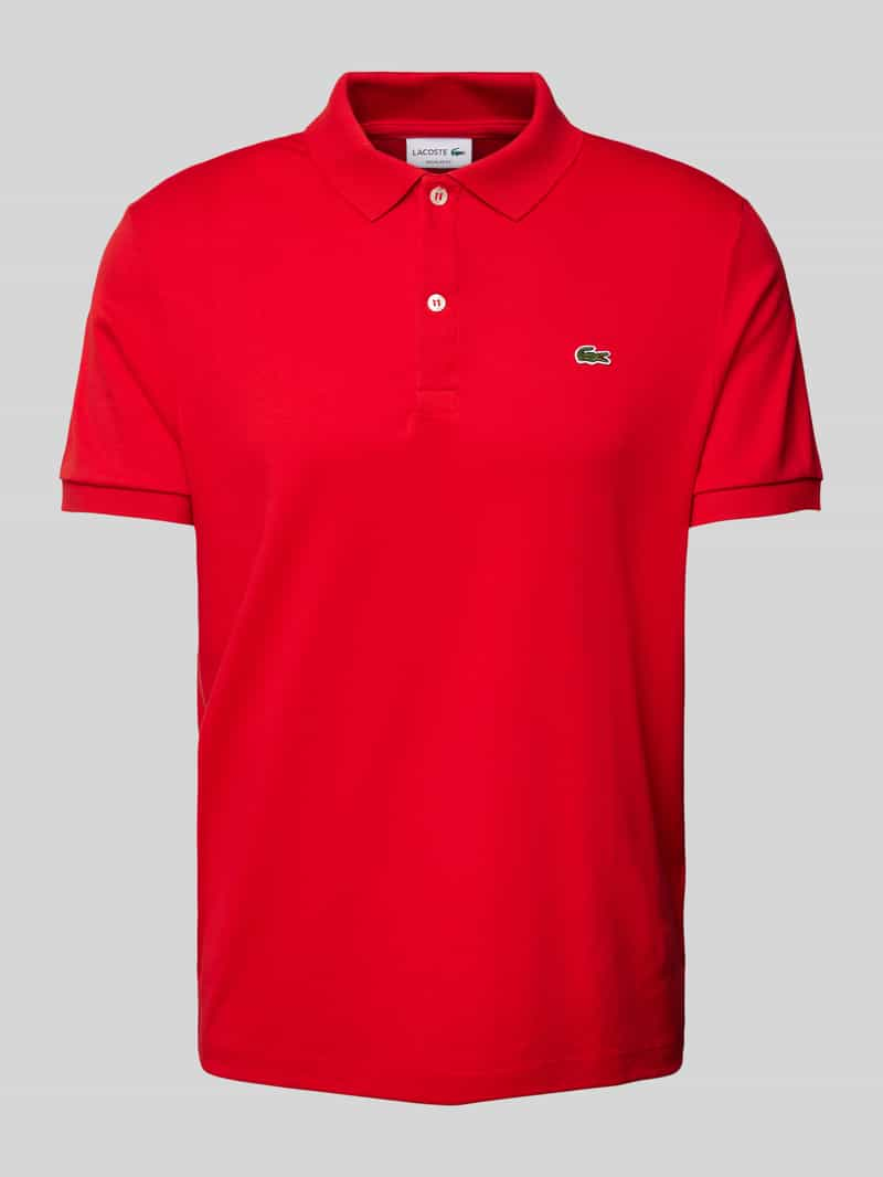 Lacoste Regular fit poloshirt met labeldetail