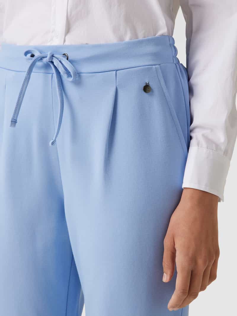 Fransa Stretch fit stoffen broek met bandplooien model 'ZASTRETCH 1'