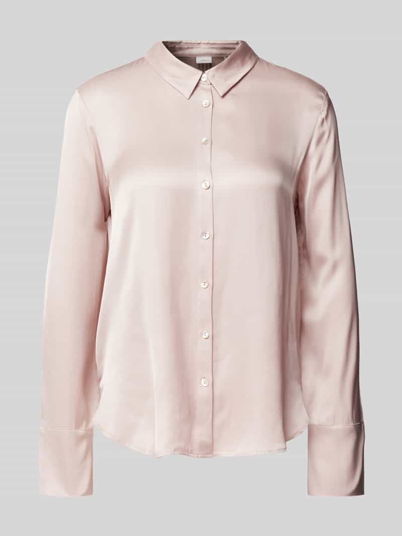 s.Oliver BLACK LABEL Relaxed fit blouse met lange mouwen van pure viscose