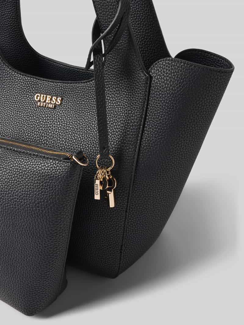 Guess Tote bag in leerlook met logo-applicatie model 'Calista'