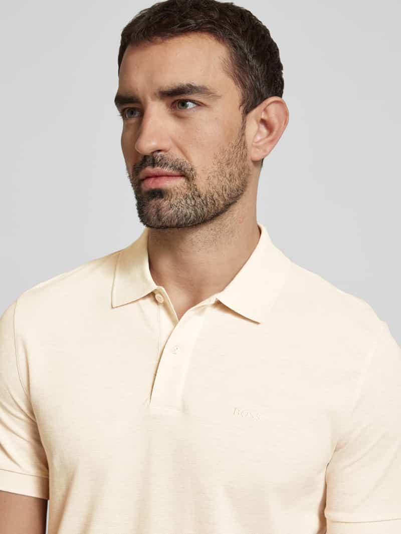 Boss Slim fit poloshirt met labelstitching model 'PALLAS'