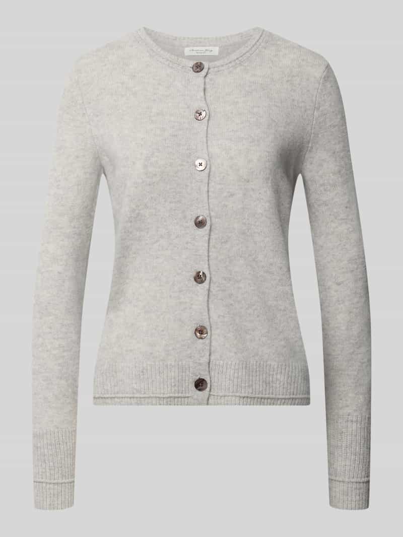 Christian Berg Woman Cardigan van wol met ronde hals