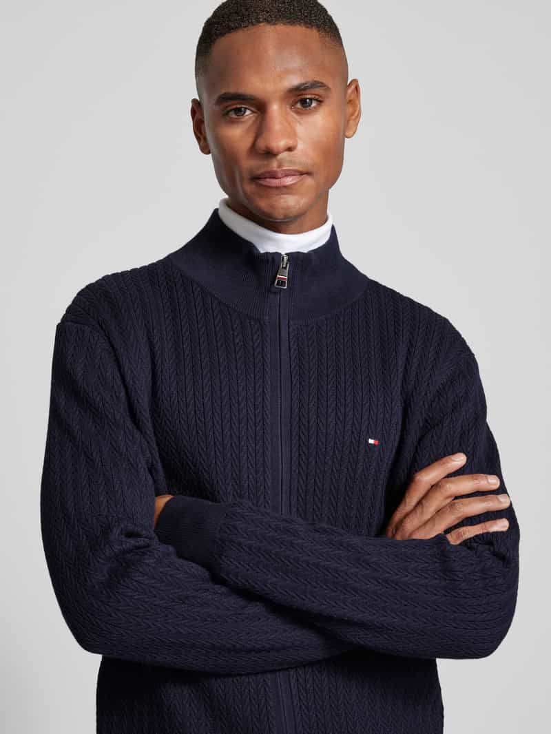 Tommy Hilfiger Gebreid jack met logostitching