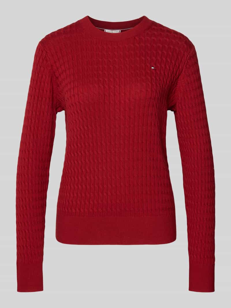 Tommy Hilfiger Regular fit gebreide pullover van zuiver katoen
