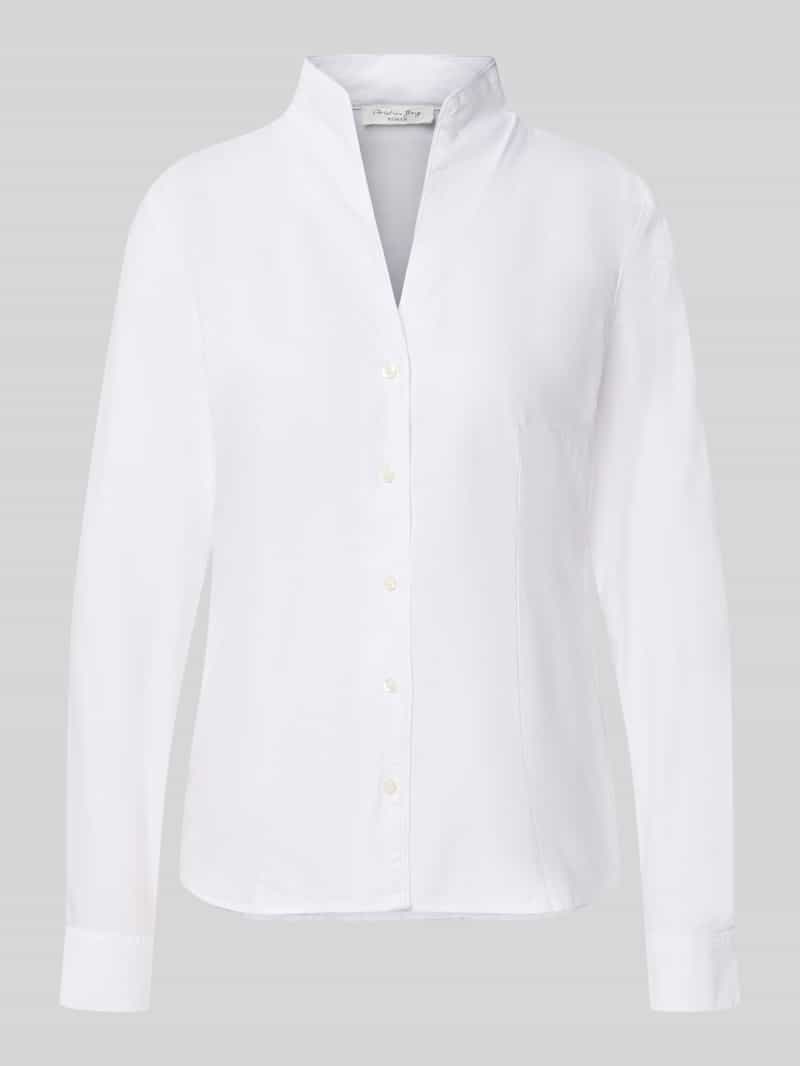 Regular fit overhemdblouse van puur katoen