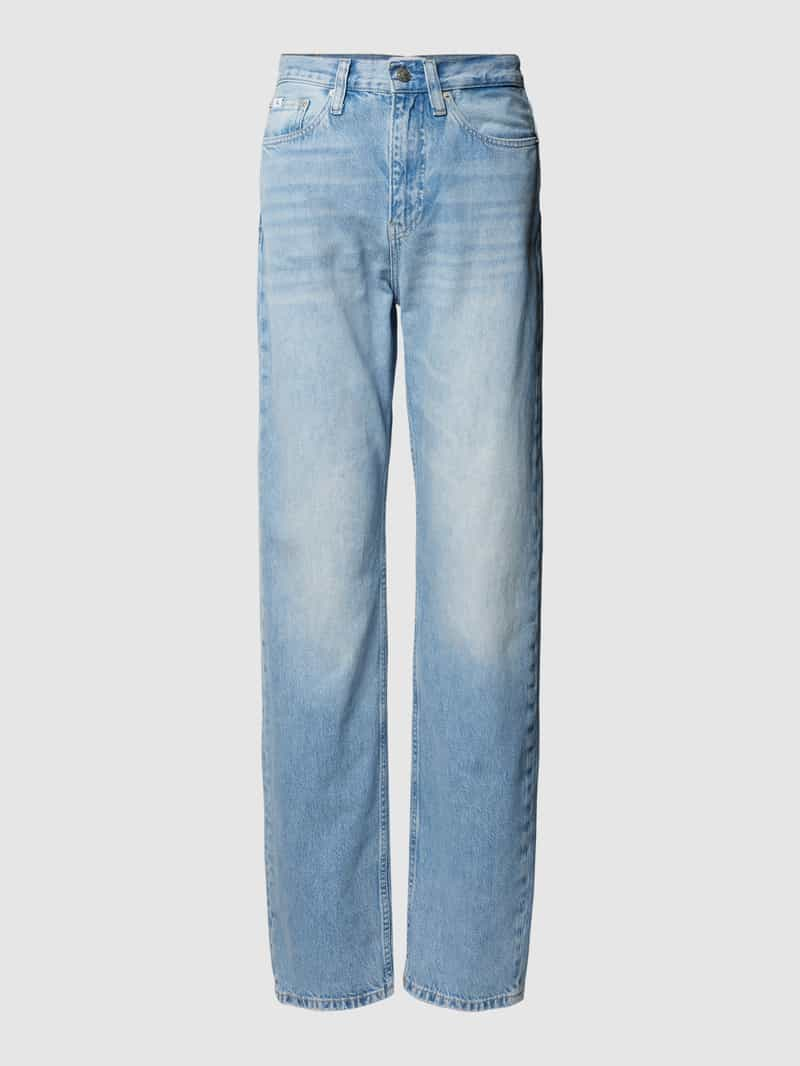 Calvin Klein Jeans High waist jeans met labeldetail