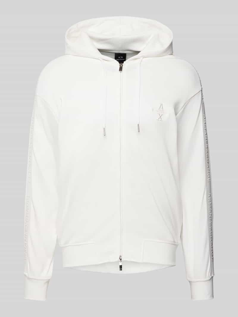 Armani Exchange Sweatjack met tweewegsritssluiting