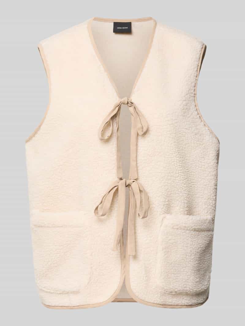 Vero Moda Regular fit gilet in teddybontlook model 'CLEO'