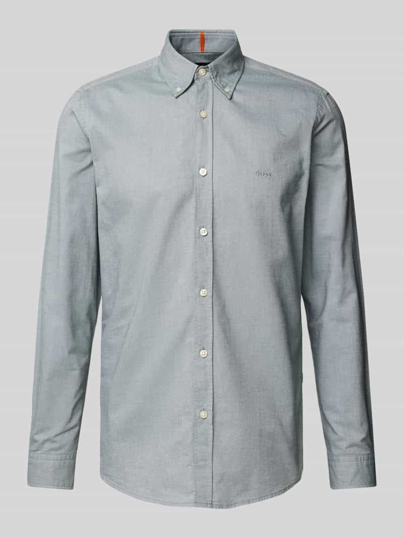 Boss Orange Slim fit vrijetijdsoverhemd met button-downkraag model 'Rickert'