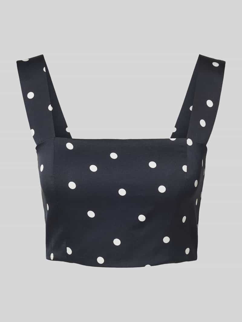 P&C* curated by GLAMOUR Korte slim fit blousetop met vierkante hals